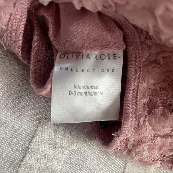 💜SOLD💜Olivia Rose DUSTY PINK ROSETTE PETTIDRESS - Picture 6 of 7